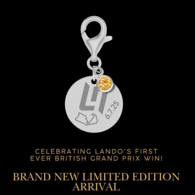 Celebratory Lando Norris Silverstone 2025 Charm - Limited to 75 with Collector Card