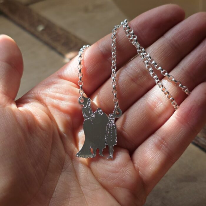 Addams Family Portrait Necklace in Sterling Silver - Image 6