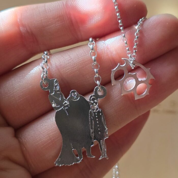 Addams Family Portrait Necklace in Sterling Silver - Image 5