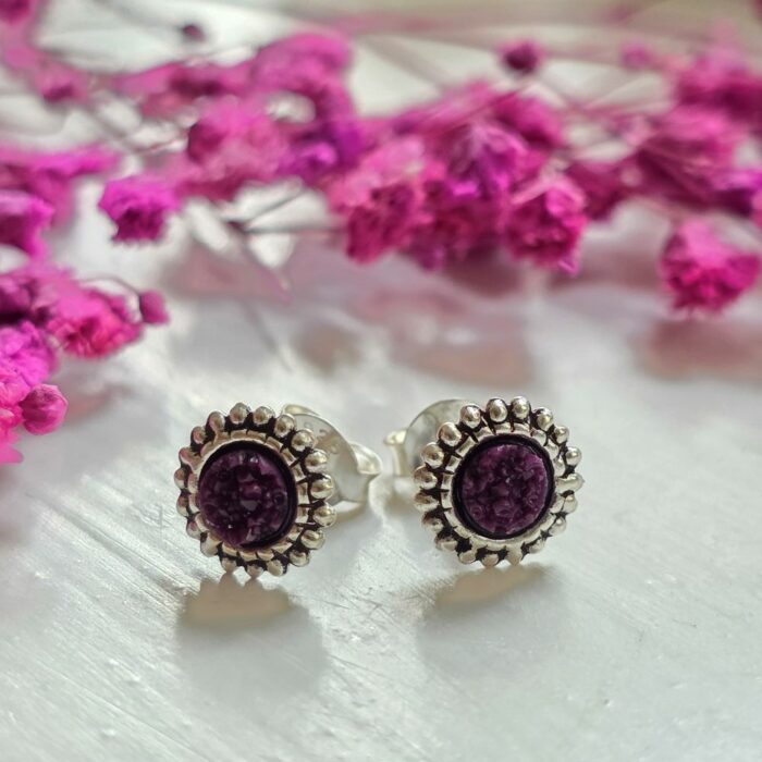 Cauldron Bubble Spell Studs in Sterling Silver - Image 2