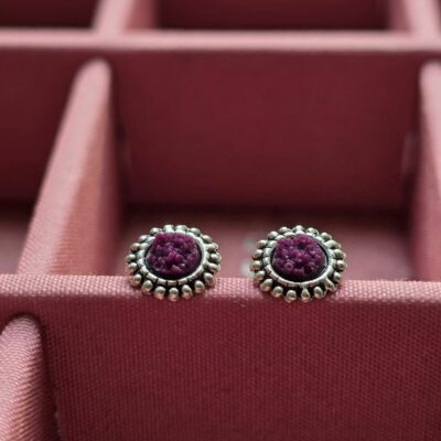 Cauldron Bubble Spell Studs in Sterling Silver