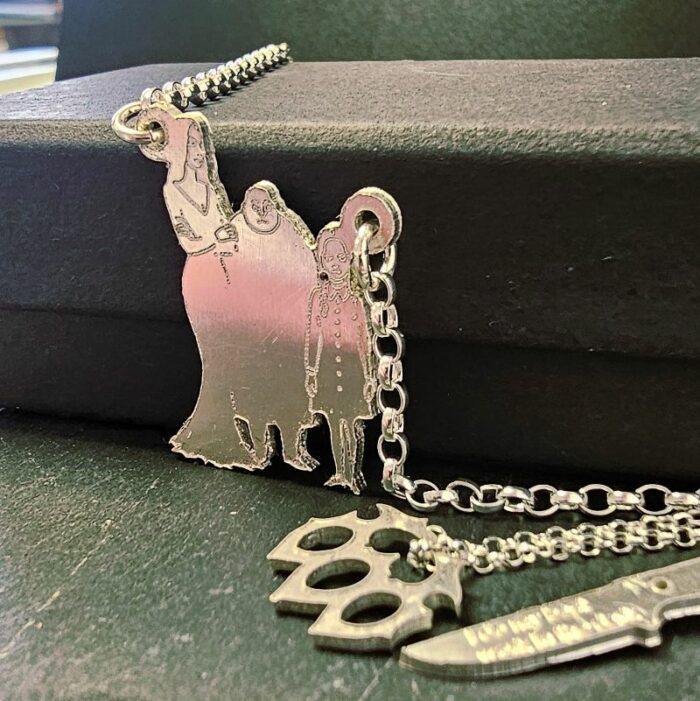 Addams Family Portrait Necklace in Sterling Silver - Image 3