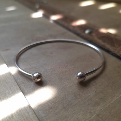 Sterling Silver Signature Open Torque Screwable Charm Bracelet