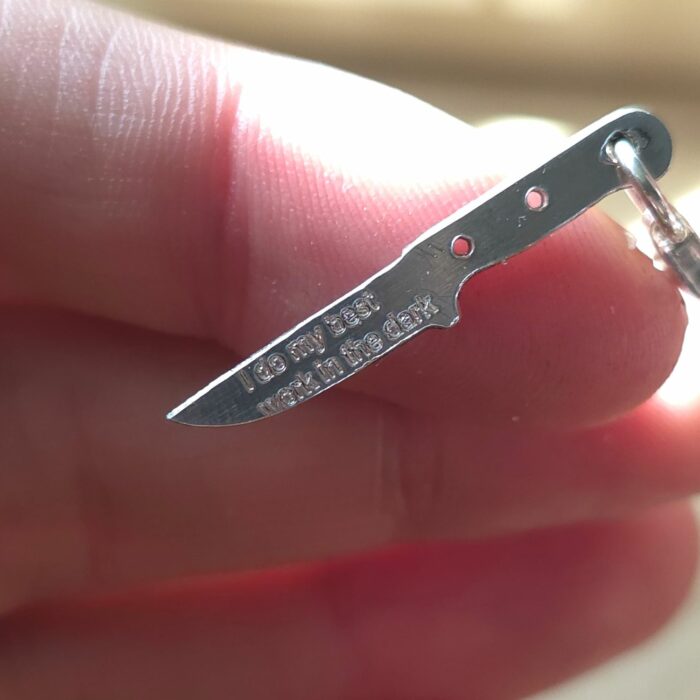Wednesday's Dagger Charm in Sterling Silver - Image 2