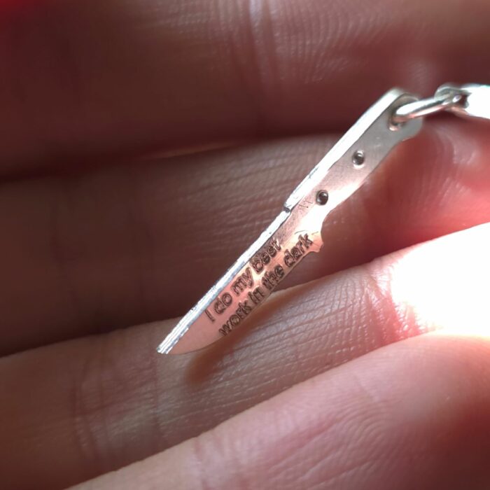 Wednesday's Dagger Charm in Sterling Silver - Image 3