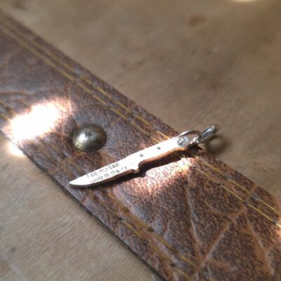 Wednesday's Dagger Charm in Sterling Silver