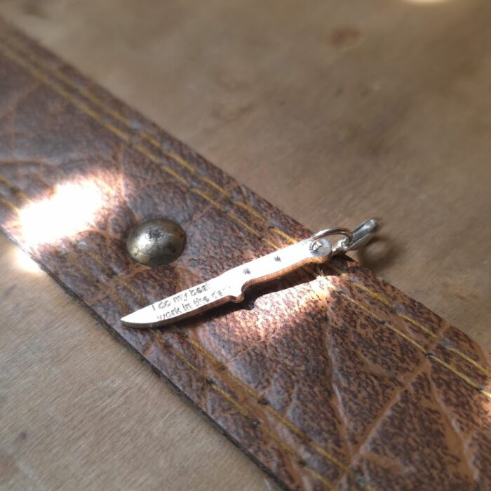 Wednesday's Dagger Charm in Sterling Silver