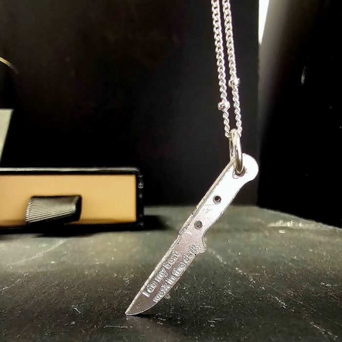Wednesday's Dagger Necklace in Sterling Silver - Image 3