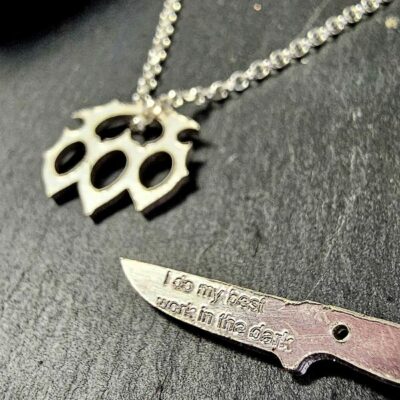 Wednesday's Dagger Necklace in Sterling Silver