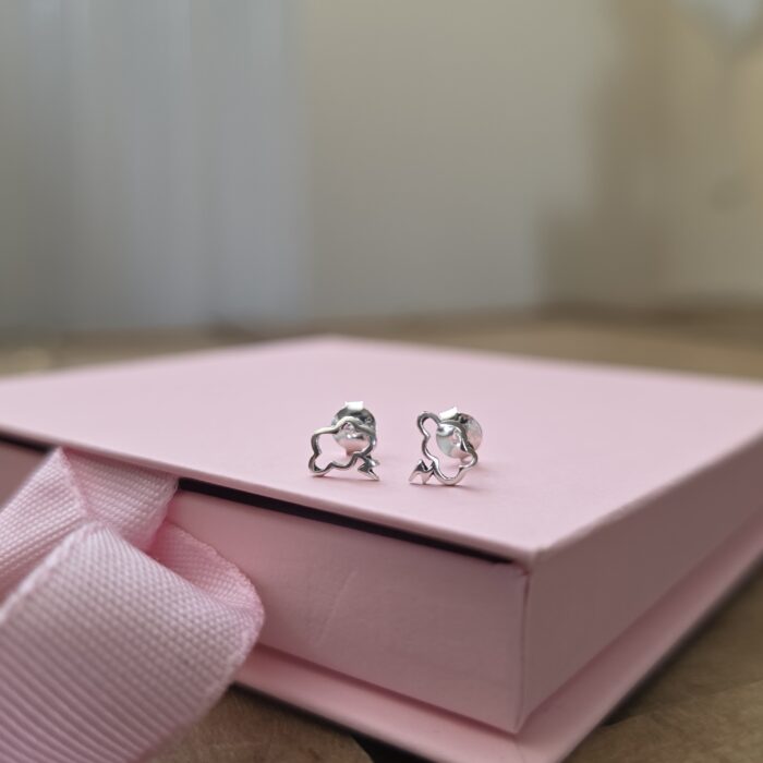 Storm in a Teacup Stud Earrings in Sterling Silver