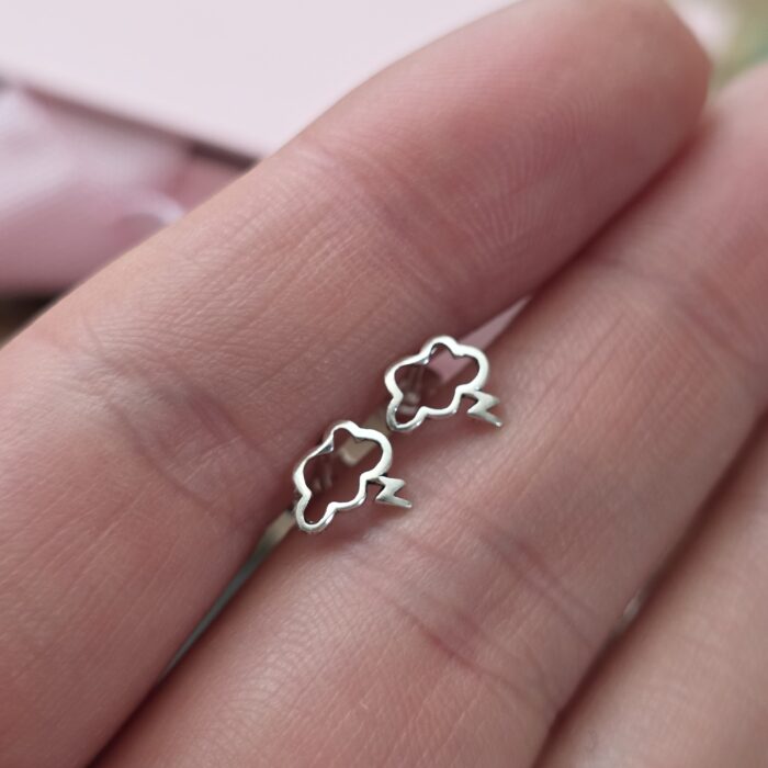 Storm in a Teacup Stud Earrings in Sterling Silver - Image 2