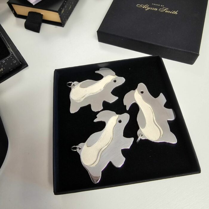 Bespoke Honey Badger Key Rings in Sterling Silver - Image 4