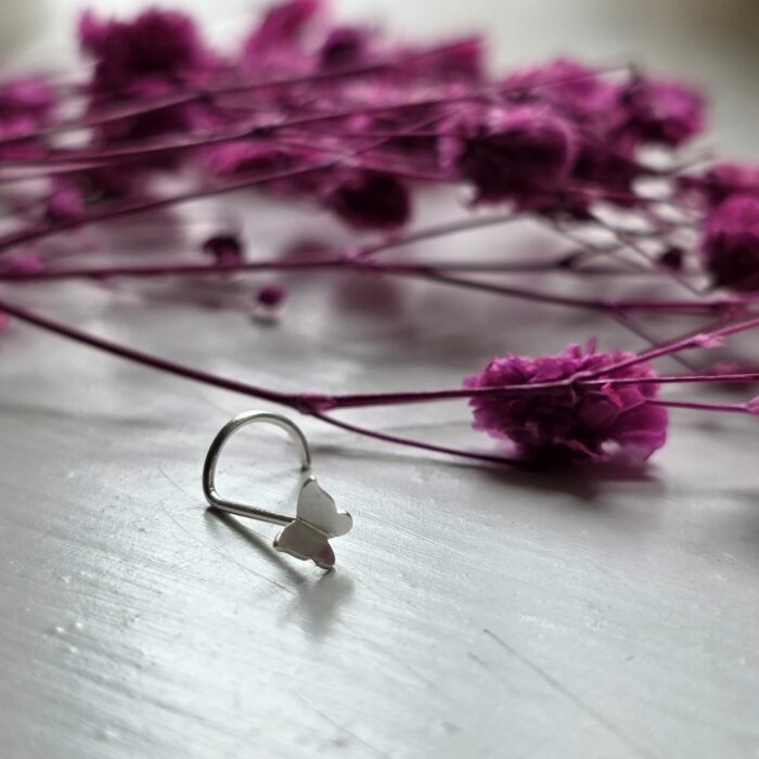Butterfly Flutterby Nose Piercing Sterling Silver - Image 5
