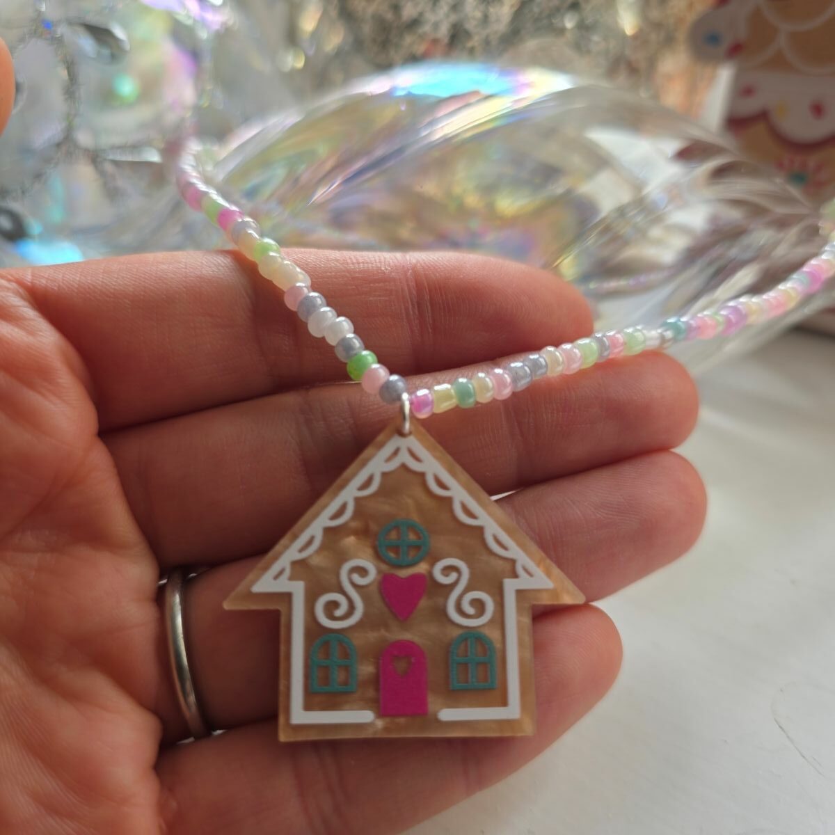 Candy Lane Gingerbread Necklace - Sterling Silver - Image 4