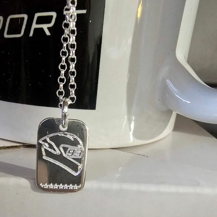 Celebratory Marc Marquez Necklace in Sterling Silver - Limited Edition - Image 4