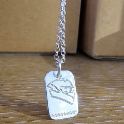 Celebratory Marc Marquez Necklace in Sterling Silver - Limited Edition