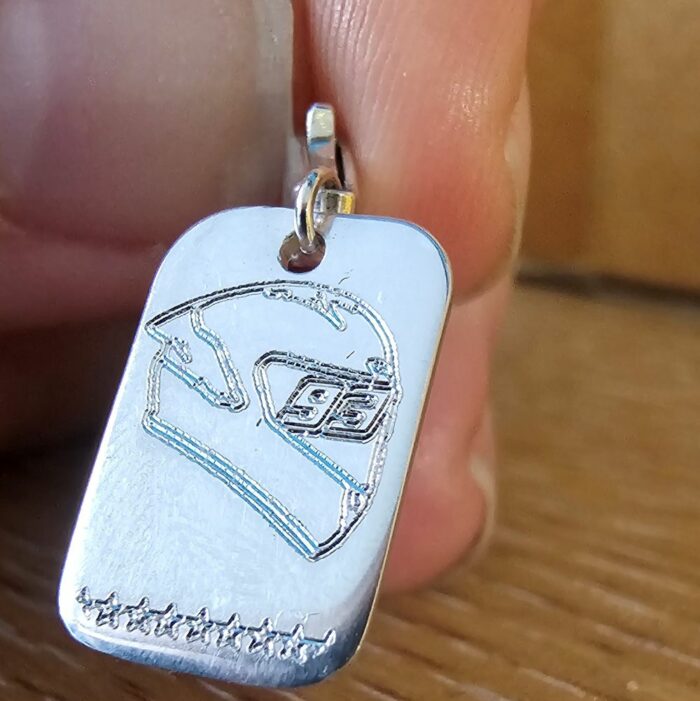 Celebratory Marc Marquez Charm in Sterling Silver - Limited Edition - Image 2
