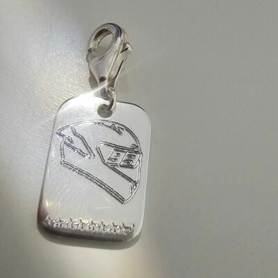Celebratory Marc Marquez Charm in Sterling Silver - Limited Edition