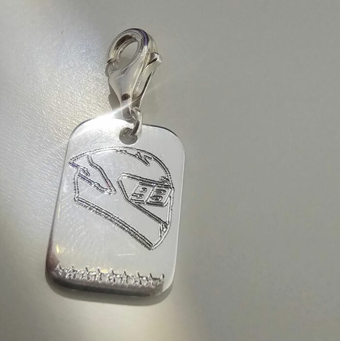 Celebratory Marc Marquez Charm in Sterling Silver - Limited Edition