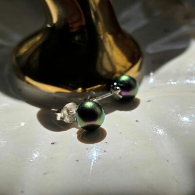 Colour Changing Halloween Studs in Sterling Silver