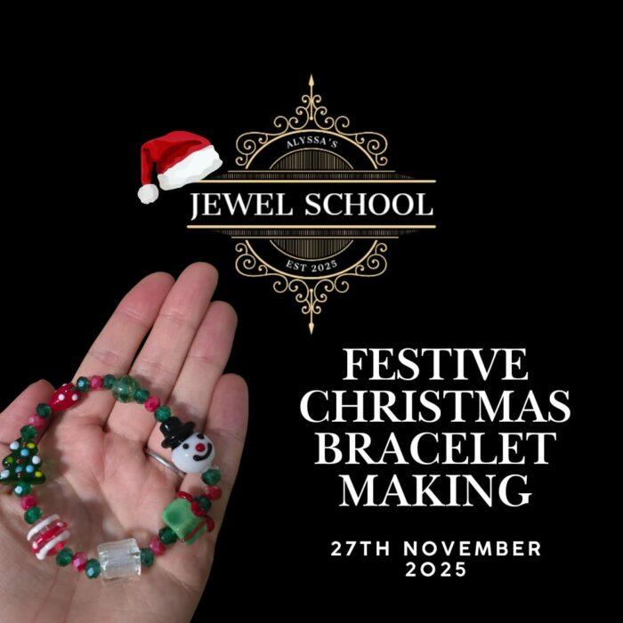 November Online Jewellery School Kit for Subscribers – Festive Bracelet Making