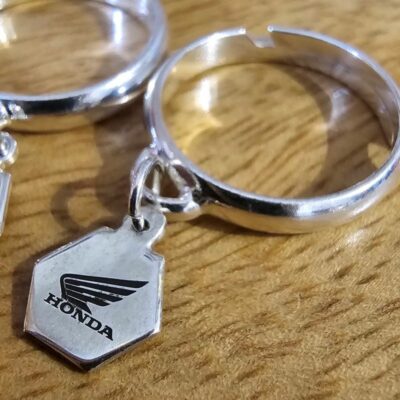 Official Honda Tiny Tag Adjustable Ring in Sterling Silver