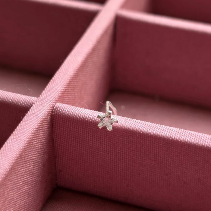 Sparkling Twink Star Nose Piercing Sterling Silver - Image 2