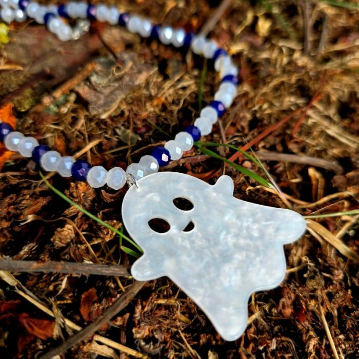 Team Ghosty Crystal Necklace in Sterling Silver - Image 2