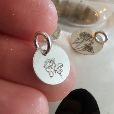 June Birthflower Pendant in Sterling Silver