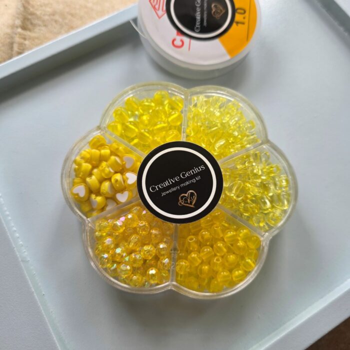 Creative Genius Buttercup Yellow Jewellery Making Box