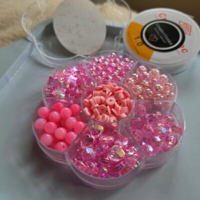 Creative Genius Hot Pink Jewellery Making Box
