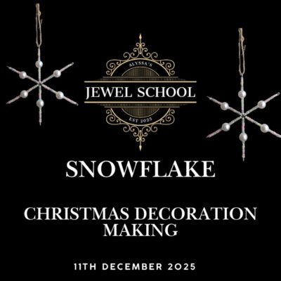 December's Online Jewel School Snowflake Christmas Decoration Making Kit