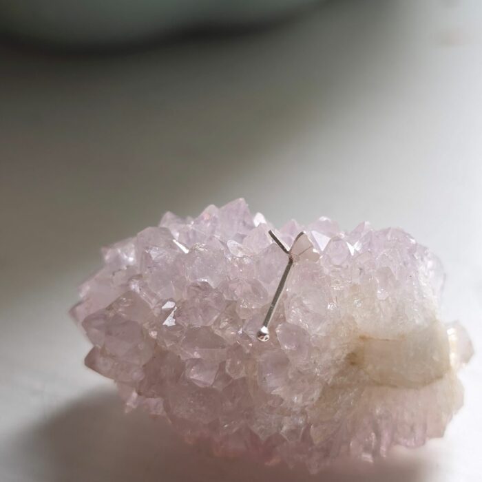 Flutterby Butterfly Push Through Sterling Silver Nose Stud - Image 3