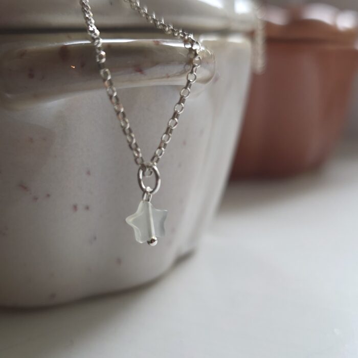 Twink The Tiny Star Tiny Jade Gemstone Necklace - Image 3