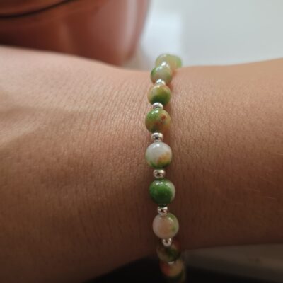 The Life of a Showgirl Jade Gemstone Bracelet in Sterling Silver