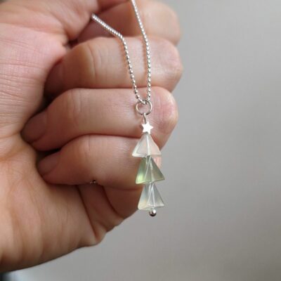 'Oh Christmas Tree' Scandi Jade Gemstone Necklace- Limited Edition Arrival