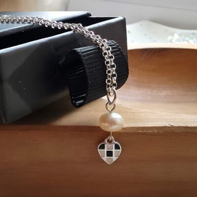 Racing Romance Sterling Silver Necklace