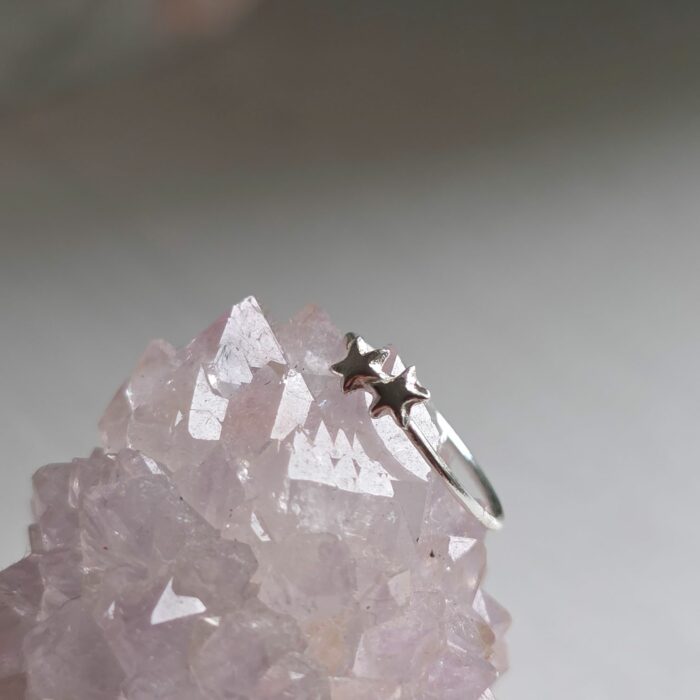 'Starry Duo' Nose Ring in Sterling Silver - Image 2