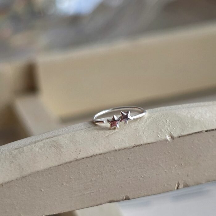 'Starry Duo' Nose Ring in Sterling Silver - Image 3