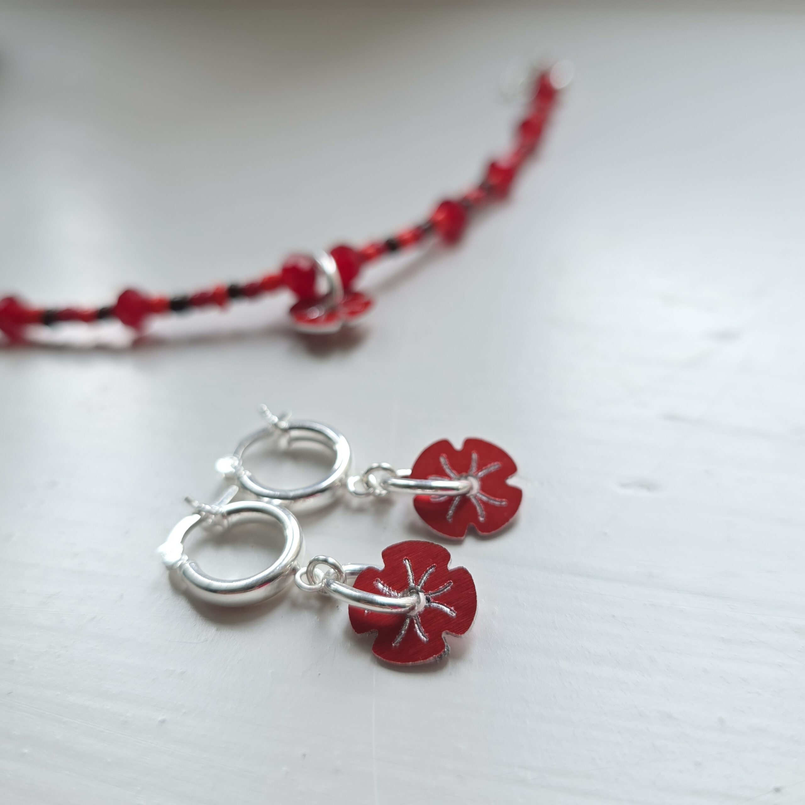 Poppy Drop Earrings For the Royal British Legion - Image 5