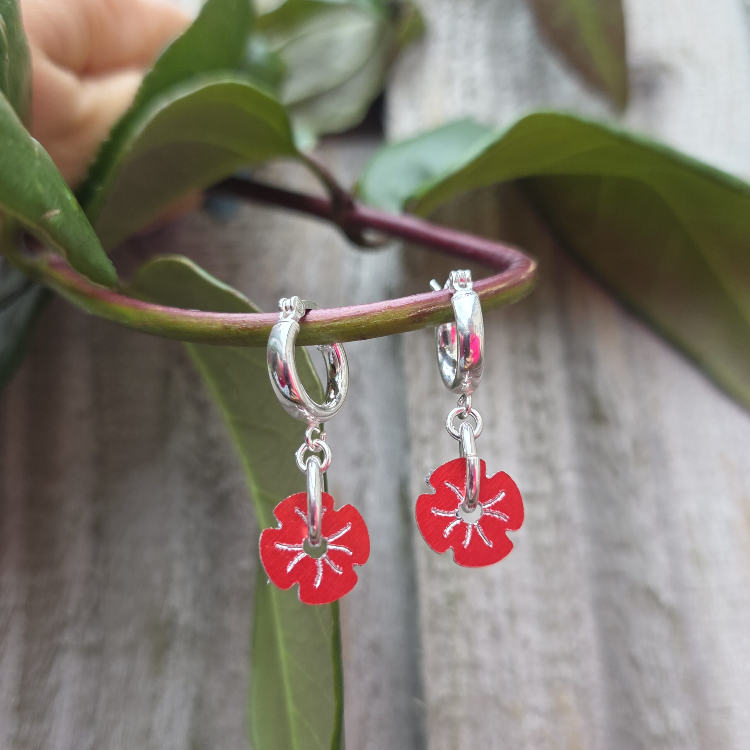 Poppy Drop Earrings For the Royal British Legion - Image 4