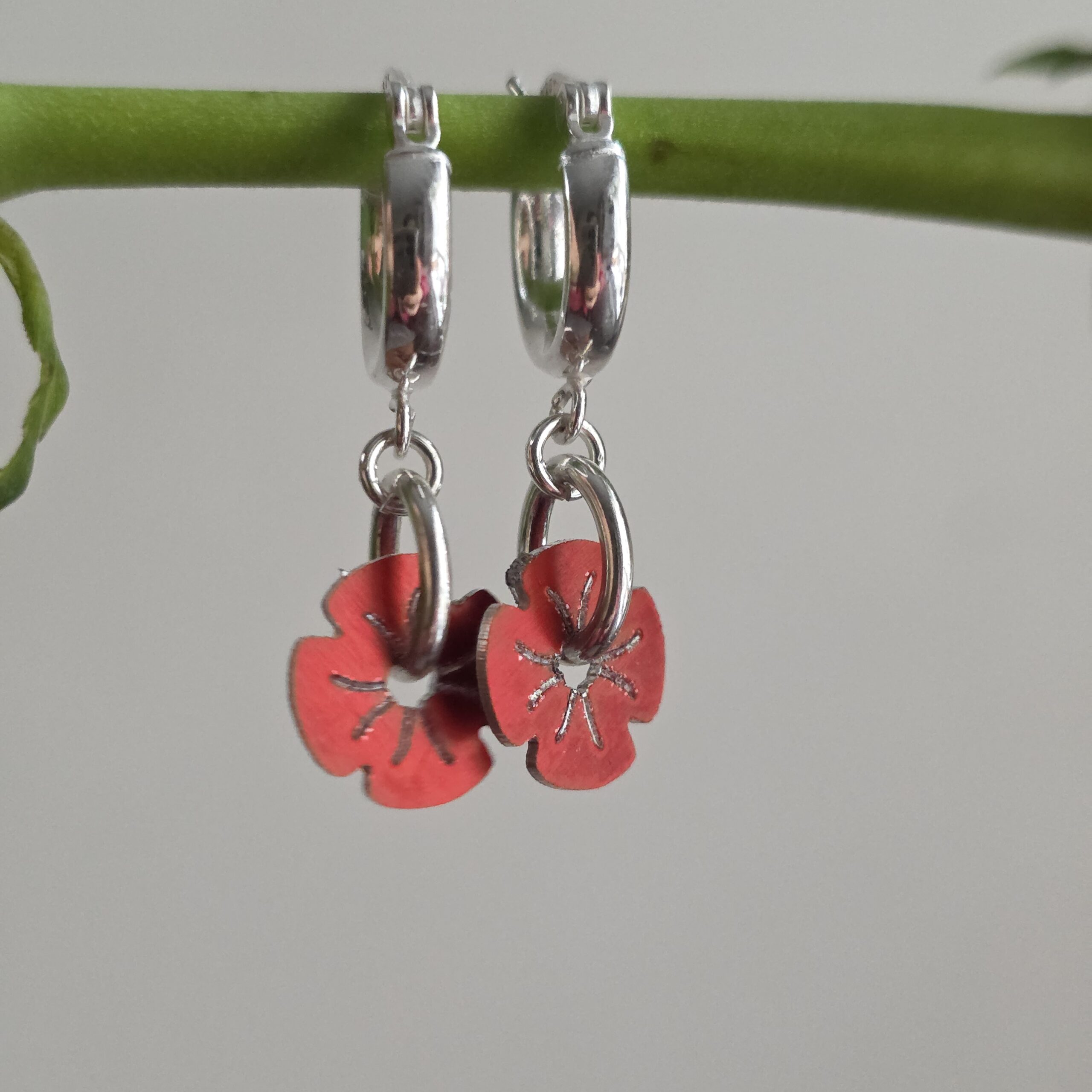 Poppy Drop Earrings For the Royal British Legion