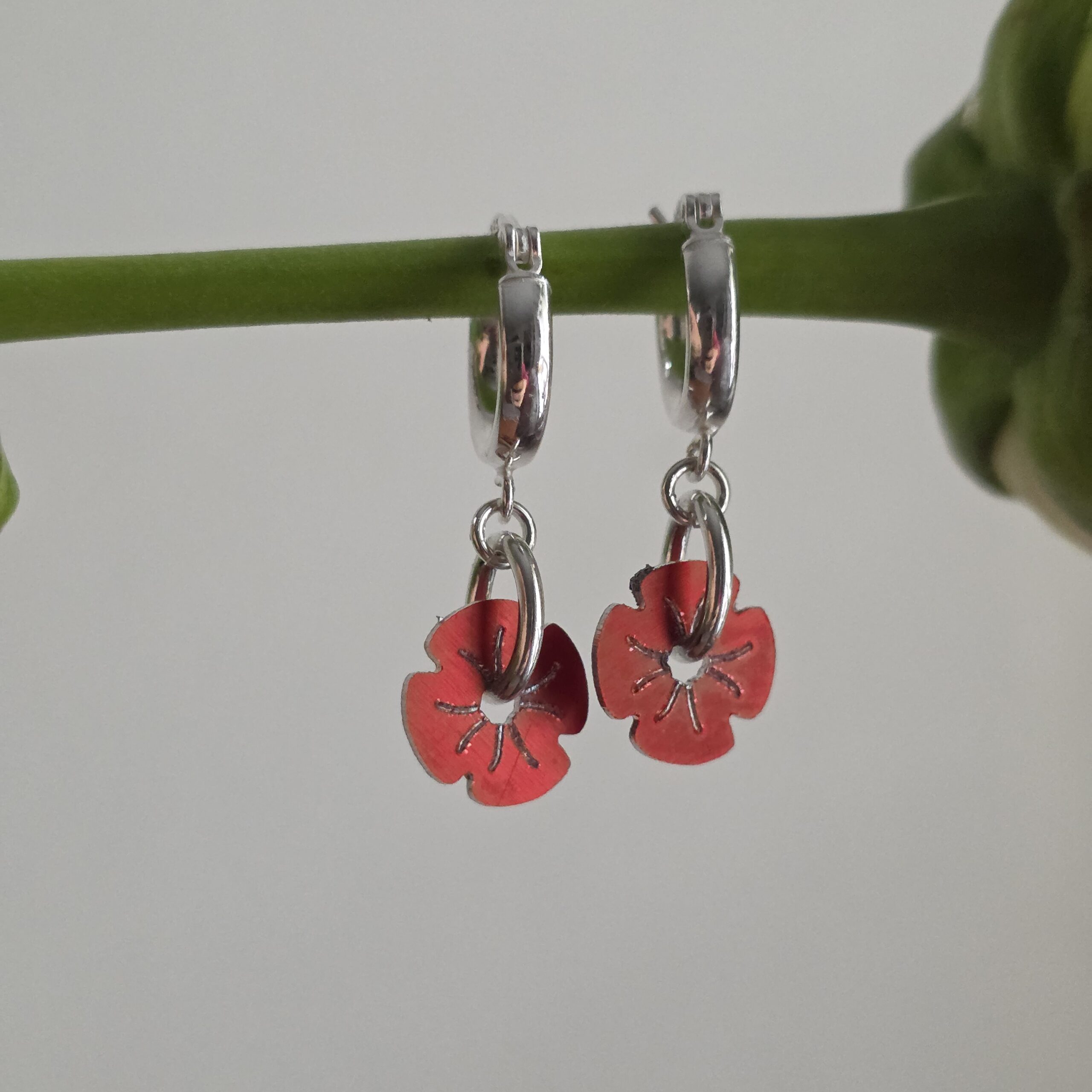 Poppy Drop Earrings For the Royal British Legion - Image 2