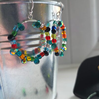 Stranger Things Inspired Lights Statement Hoop Earrings