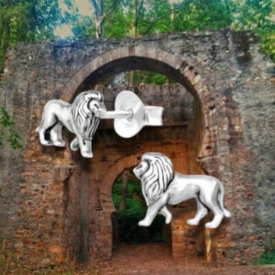 Aslan Narnia Sterling Silver Stud Earrings