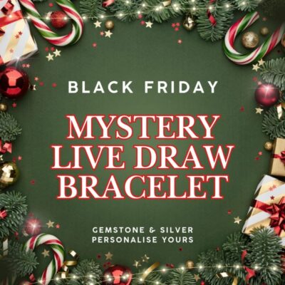 Black Friday Mystery Gemstone Sterling Silver Bracelet - Live Draw
