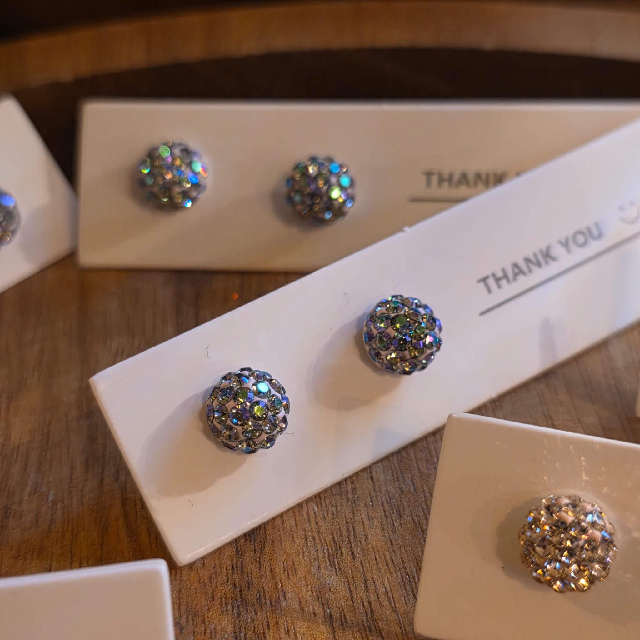 Paradise Shine Glitter Bug Studs in Sterling Silver - Image 4