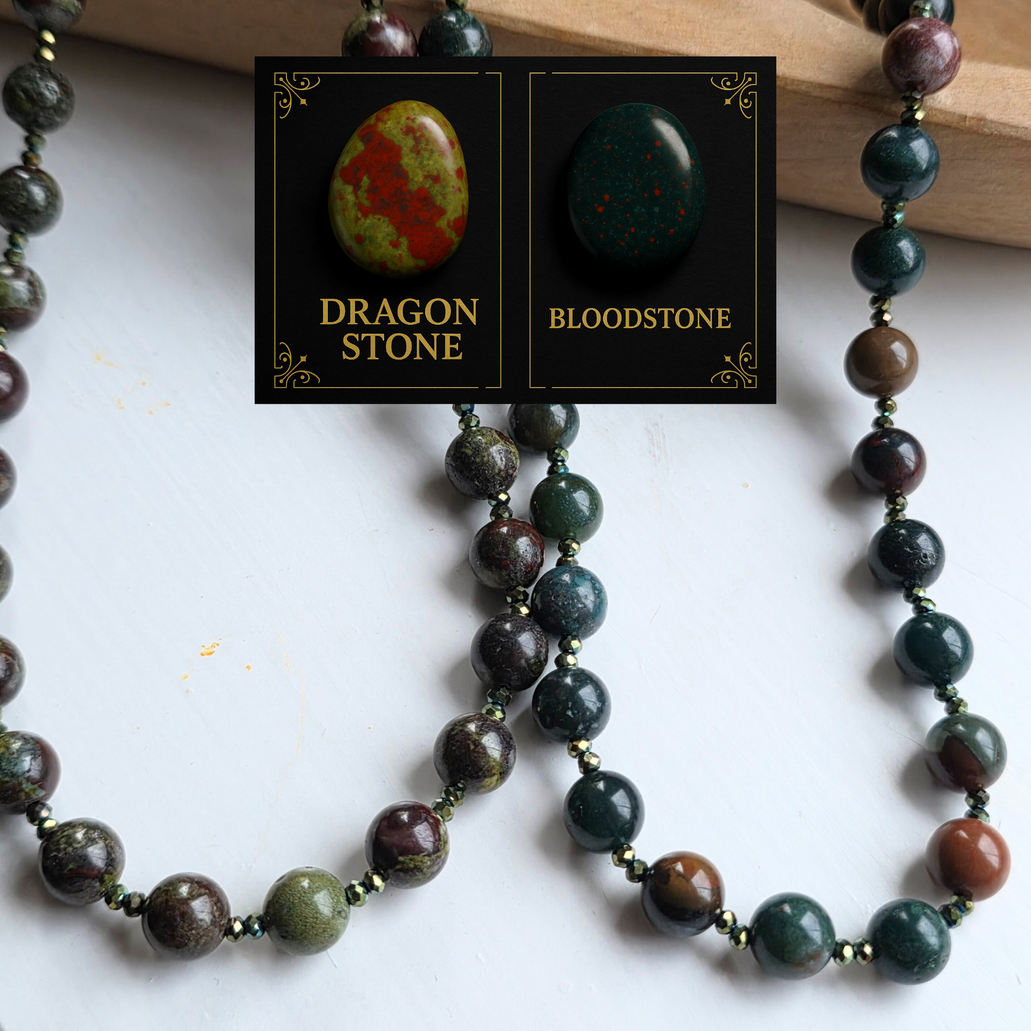 Dragonstone Beaded Necklace in Sterling Silver -Subscriber Special - Image 2