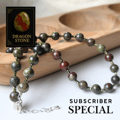 Dragonstone Beaded Necklace in Sterling Silver -Subscriber Special