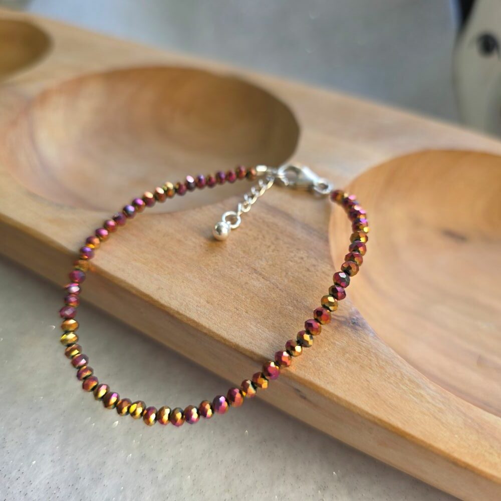 Spiced Mulled Wine Crystal Bracelet in Sterling Silver - Image 2